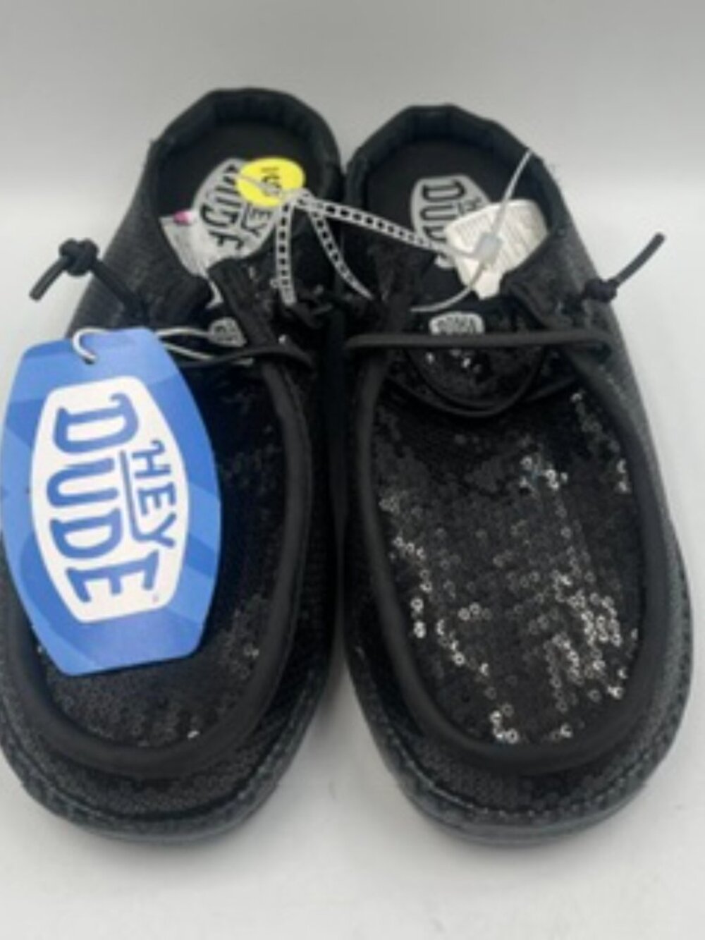 NEW Hey Dude Wendy Disco Women’s 9 Slip on Loafers Black Sequin NWT
